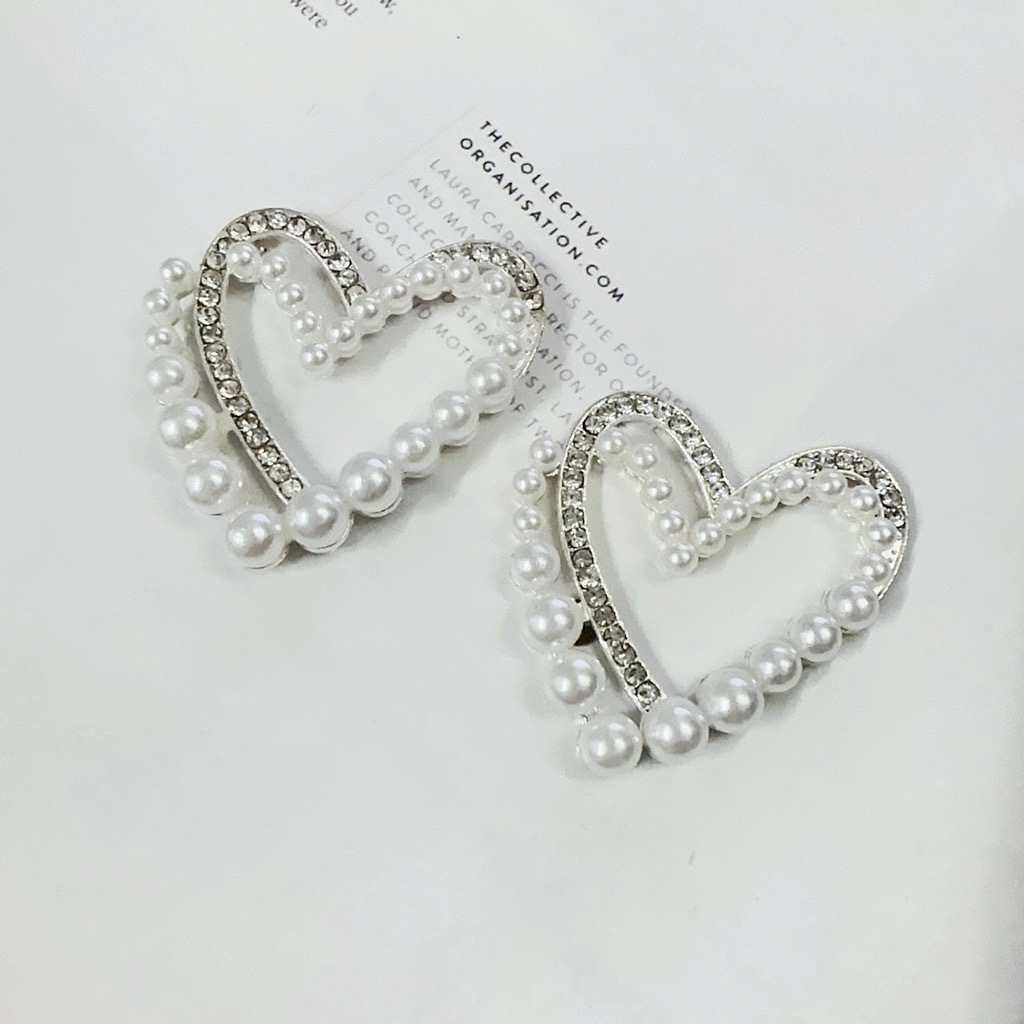 新款镶钻珍珠爱心diy配饰手机壳美容贴钻材料鞋花装饰现货