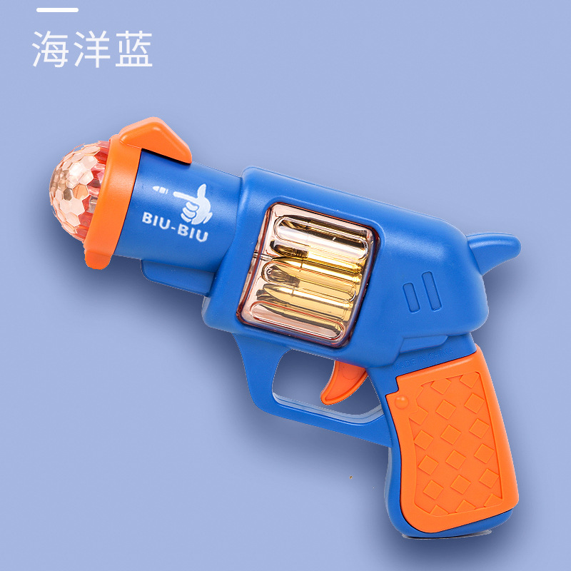 声光电动左轮小手枪音灯光乐电动警察声音宝宝儿童节玩具生日礼物