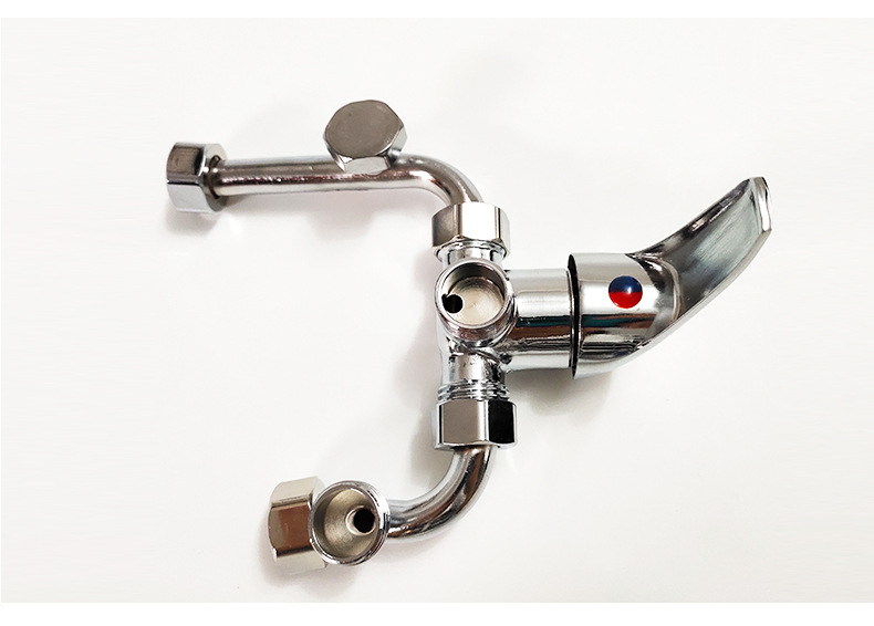 电热水器混水阀 明装全铜淋浴水龙头 u型混合阀 花洒冷热开关