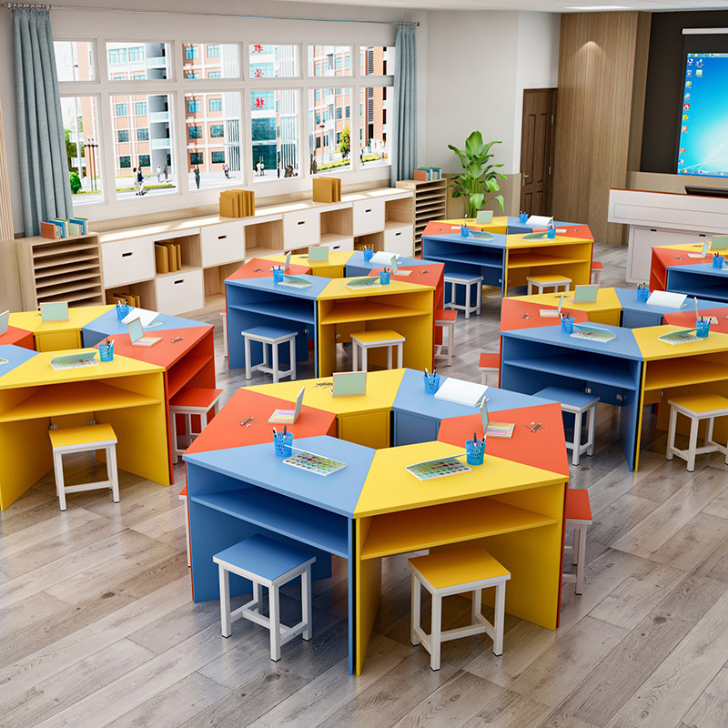 全喷塑高度可调培训课桌椅创客教室智慧教室培训桌配件-报价-阿里巴巴
