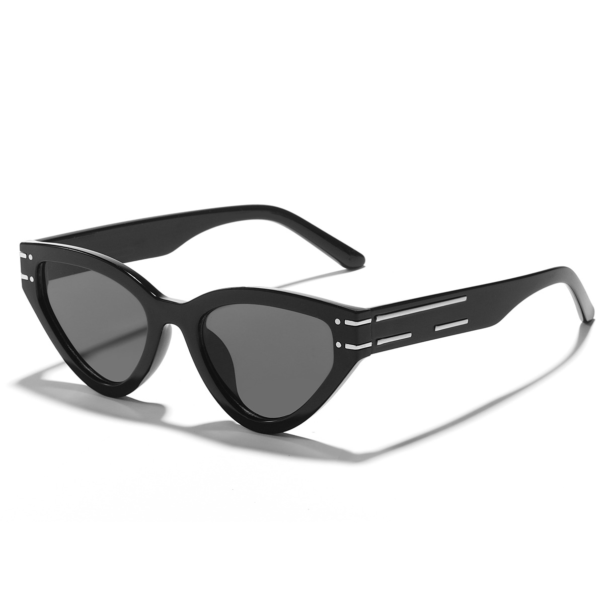 European and American Personalized Cat Eye Sun Glasses Female Trend High Sense Ins Small Frame Sunglasses UV Protection Sun-Shade Glasses Glasses