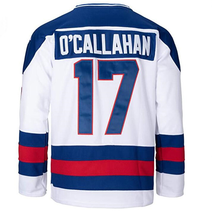 新款usa冰球服 美国队曲棍球球服 17号 21号 30号 电影版冰球球衣