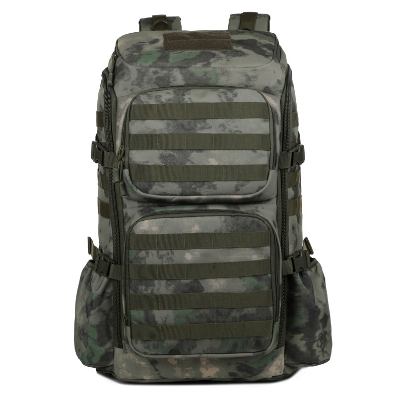 Military Fans Outdoor Camouflage Backpack Tactical Backpack Camping One-Day Bag Large Capacity Mountaineering Multi-Functional Sports