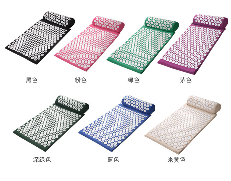 Factory in Stock Acupuncture Massage Pad Yoga Mat Acupuncture Massage Mat Acupuncture Pillow Acupuncture Point Needle Mat