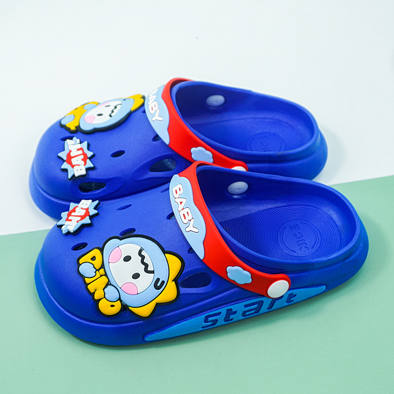 Cartoon Children's Hole Shoes Cute Monster Summer Outdoor Non-Slip Color Matching Nice Cute Boy Girls Sandals