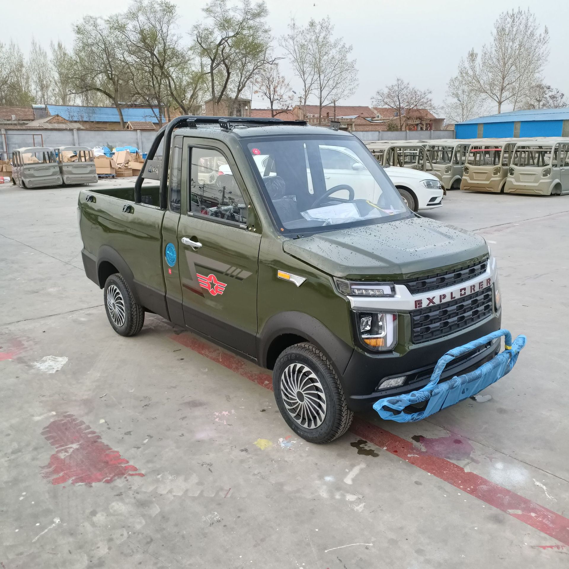 电动皮卡 苏客油电两用微型电轿篷车四轮代步车客货两用