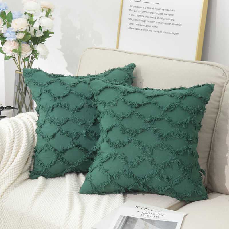 Nordic Large Cut Flower Pillow Seat Cover Cored Moroccan Living Room Sofa Waist Pillow Bedroom Bedside Cushion