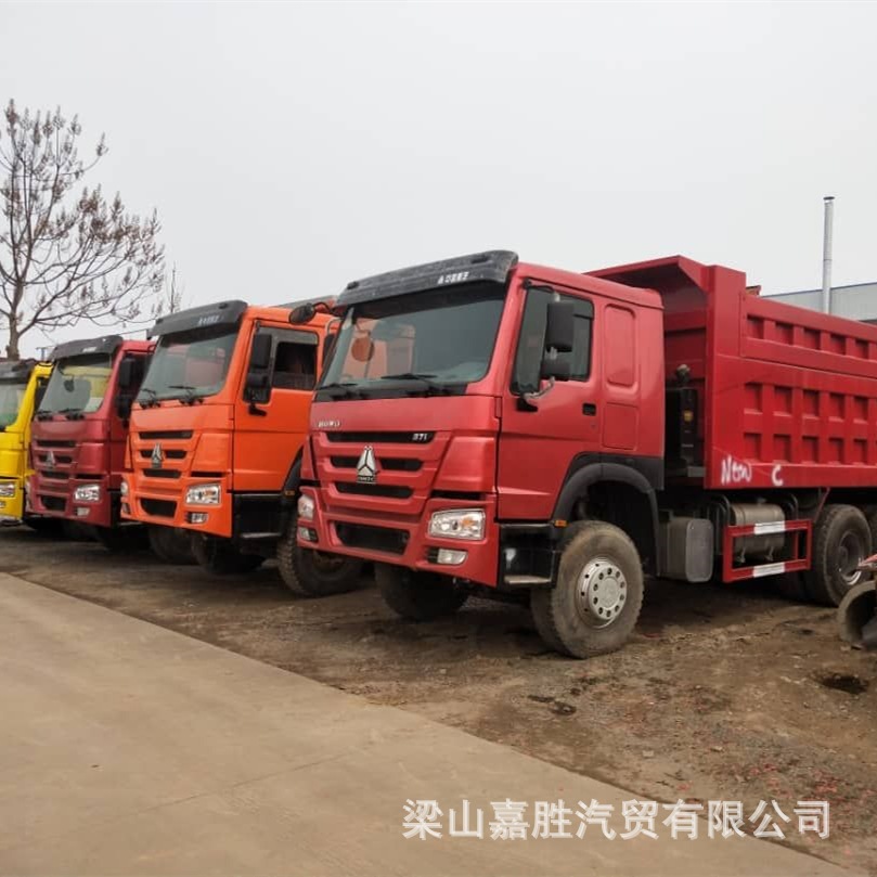 howo双桥渣土车 371马力 出口非洲二手自卸车 十轮土方翻斗车
