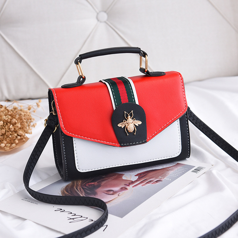 Women's Bag New Portable Crossbody Bag Korean Style Small Square Bag Temperament Wild Shoulder Fashion Portable Shape-Fixed Bag