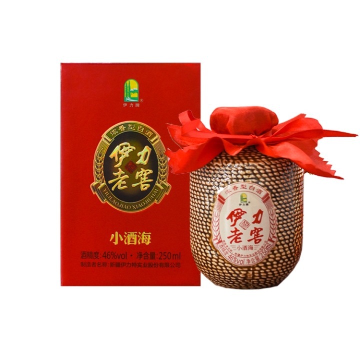 新疆伊力老窖小酒海46度*8瓶*250ml/箱 伊力特 浓香型白酒包邮