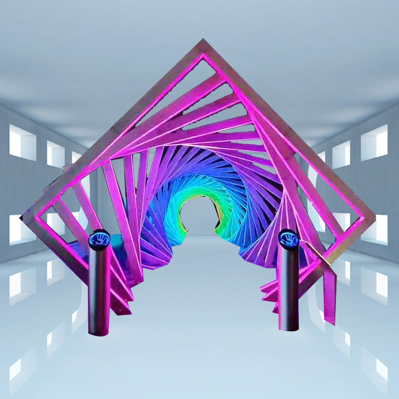 led户外防水造型灯广场公园景区走廊时光隧道景观亮化美陈拱门灯