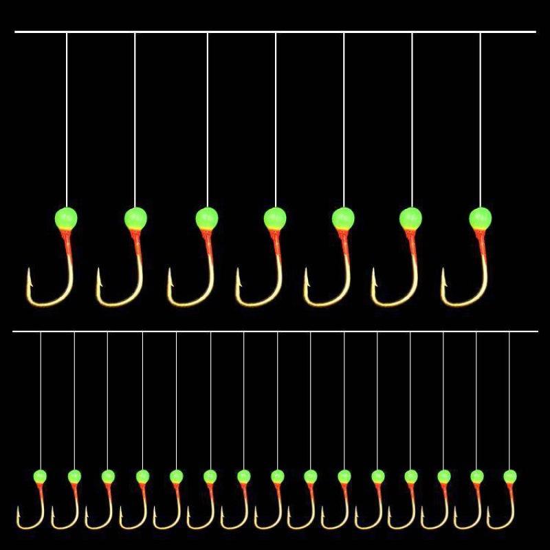 七星钩批发白条串钩夜光串钩钓翘嘴串钩钓小鱼海竿手竿路亚包邮