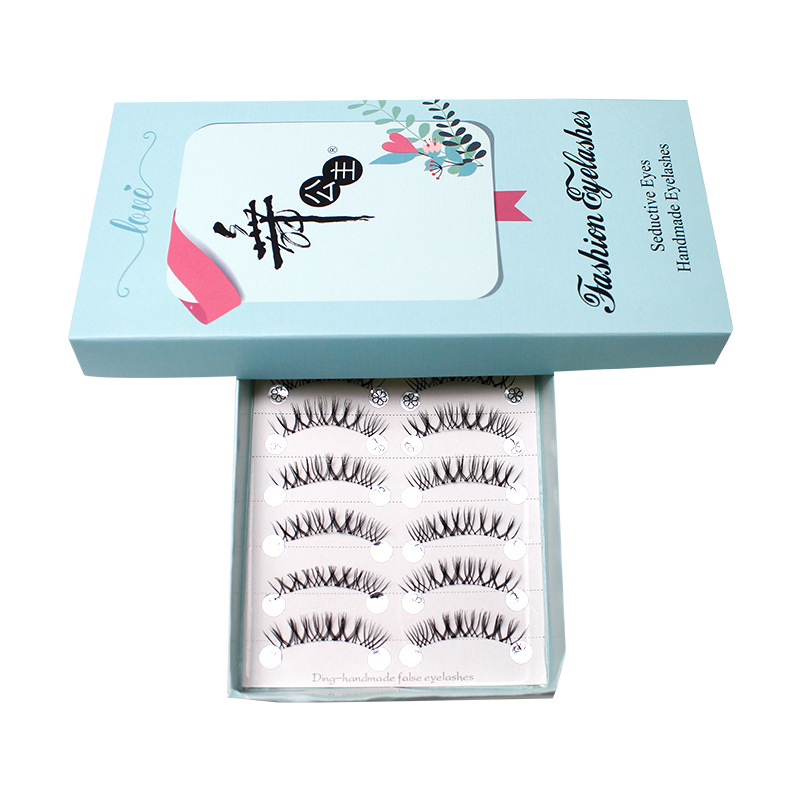 Dance Princess Sharpened False Eyelashes Female 10 Pairs Natural One Piece