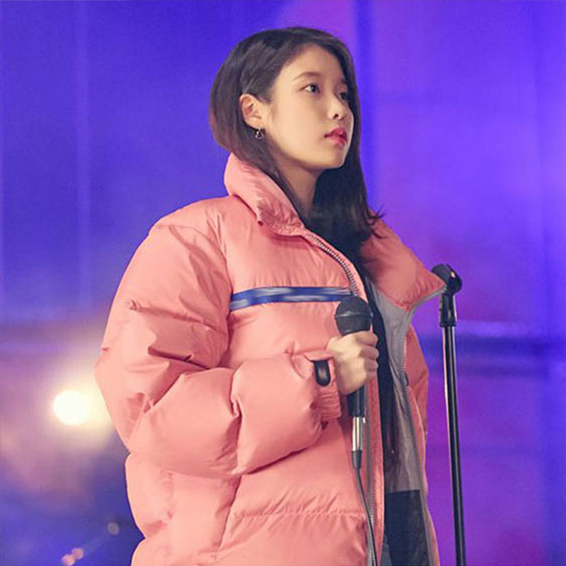 iu李智恩同款反季清仓新款防寒羽绒服女 情侣装面包服白鸭绒-阿里巴巴
