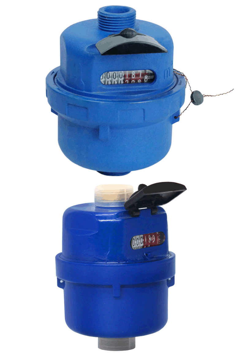 水表厂家容积式水表 全铜壳活塞式抗干扰水表 家用直饮水表