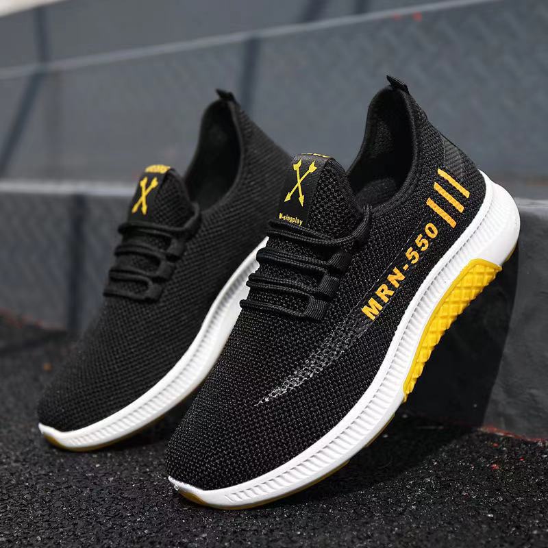 Old Beijing Cloth Shoes Men's Casual Running Shoes Comfortable Breathable Sneaker Flat Heel Low-Top Shoes