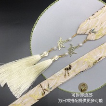 古风发带汉服束发飘带绑发头绳纯色雪纺发绳腰带少女古装头饰饰品