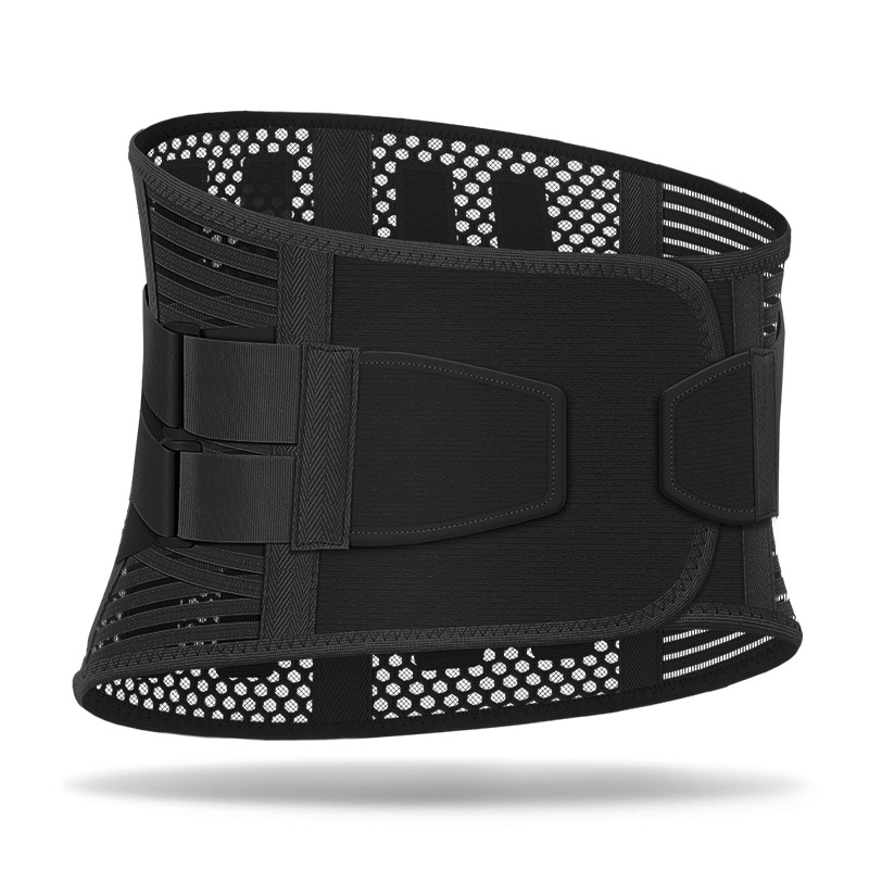 Fitness Waist Protection Belt Steel Plate Support Self-Heating Belt Breathable Mesh Heating Magnet Belt