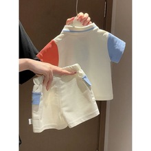 男女童套装夏季25新款宝宝夏天衣服可爱卡通刺绣衫短裤两件套