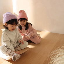 亚马逊ebay童装秋款女童套装韩版儿童圆领宽松休闲卫衣两件套批发