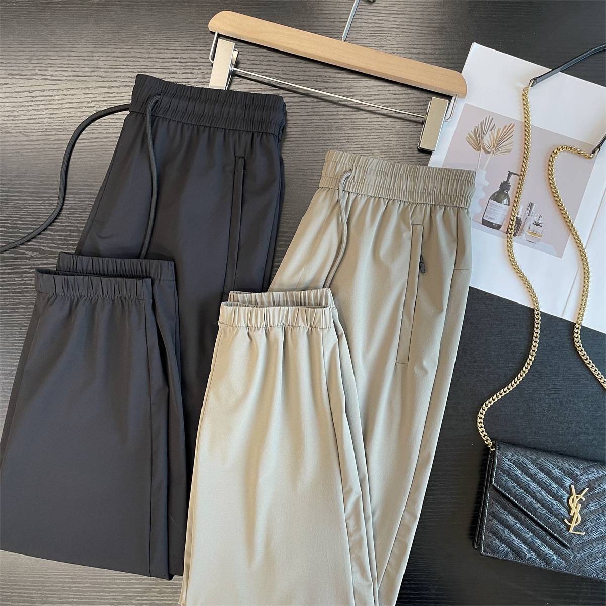 男士户外口碑系列70d弹力速干裤束脚口宽松休闲裤运动裤夏042709