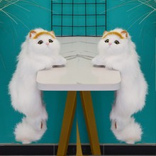 仿真猫咪桌面摆件可爱公仔生日礼物家居饰品挂饰装饰品动物模型