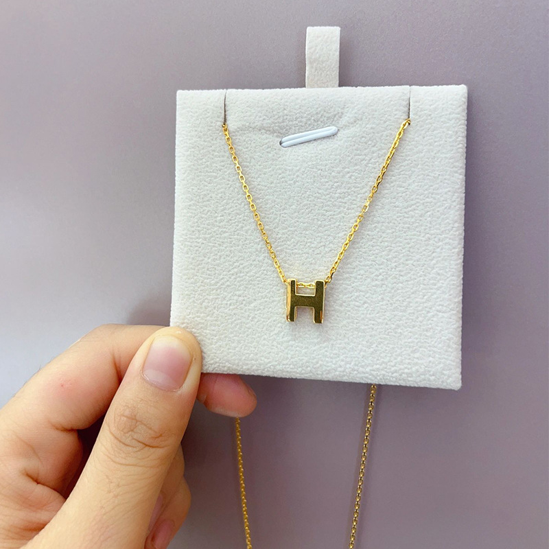 999h字母项链女气质时尚轻奢小众高级感锁骨-阿里巴巴