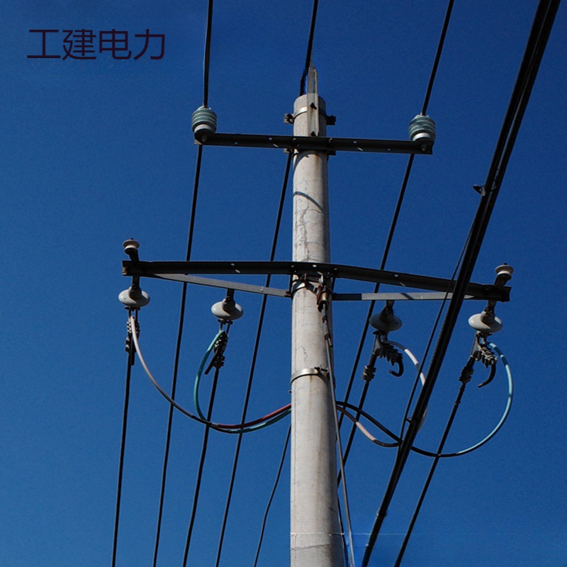 热镀锌耐张横担二线四线高低压10kv横担道闸避雷器跌落开关横担