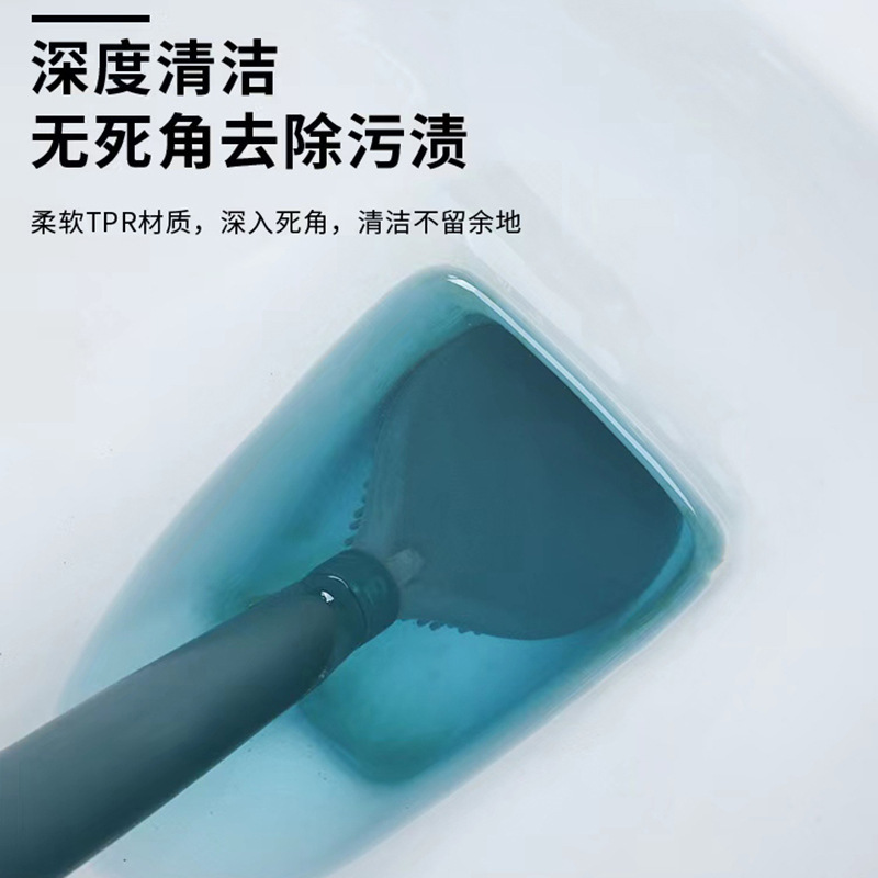 Long Handle Can Add Liquid Silicone Toilet Brush