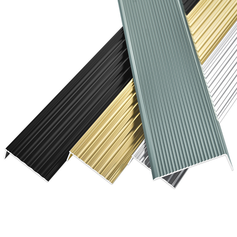 不锈钢铝合金楼梯防滑条加厚l型踏步压条大理石台阶收边装饰线