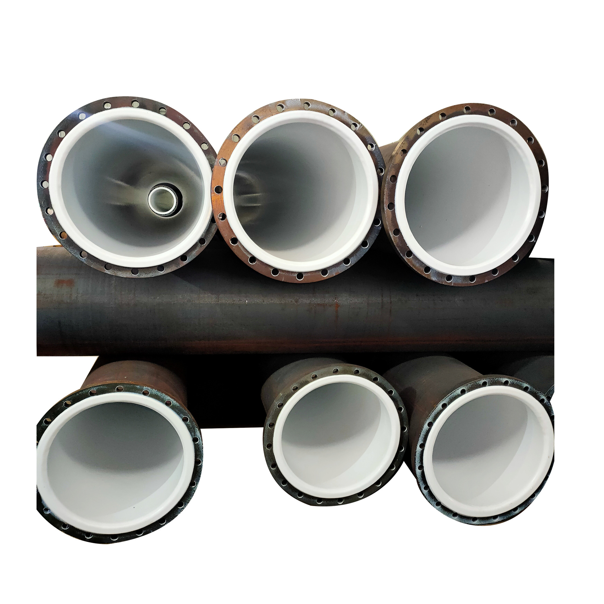 钢衬塑/四氟管道 钢衬胶管道 钢衬超高分子量管道 陶瓷耐磨管道