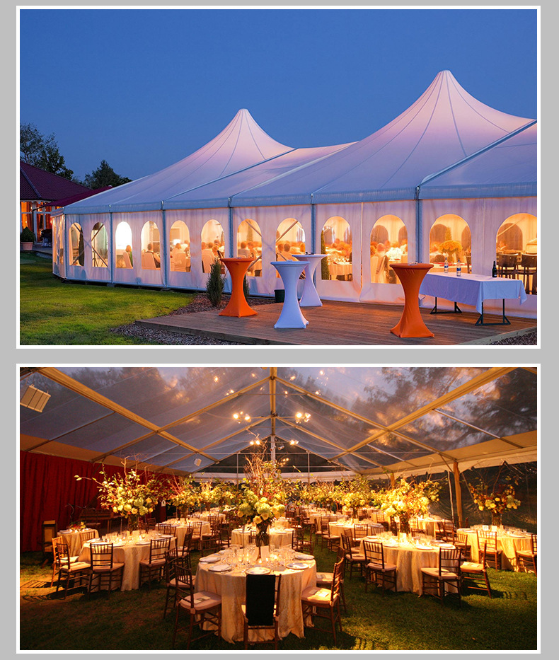 户外铝合金活动篷房大型仓储蓬房核酸检测帐篷婚庆婚宴大棚租赁