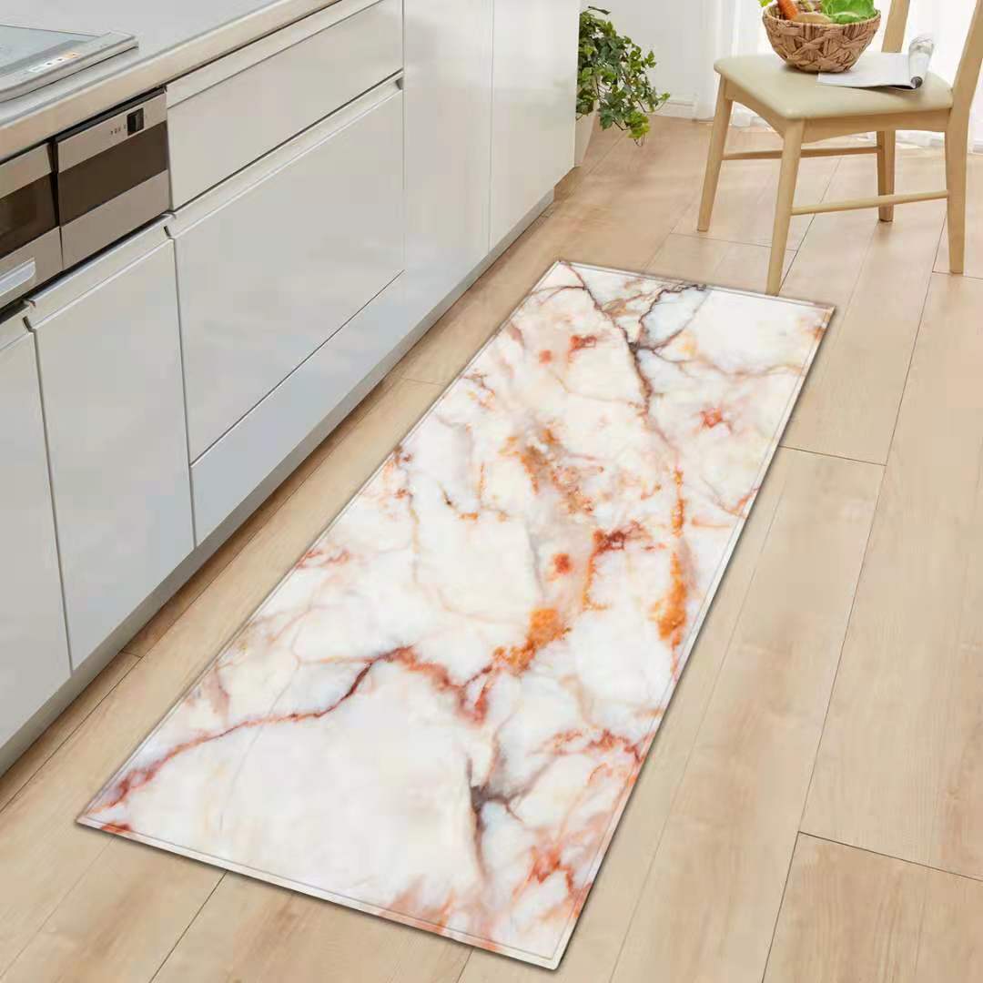 Marble Non-Slip Mat Foot Carpet Strip Floor Mat Stone Pattern Theme Door Mat Cross-Border Supply Wish Amazon EBay