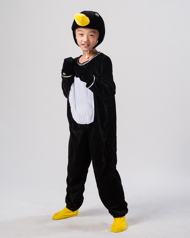 六一儿童小动物表演服装小企鹅舞蹈服装幼儿园男女童演出衣服企鹅