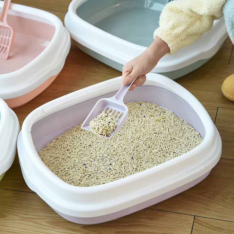 Litter Box Large Cat Toilet Semi-Closed Cat Litter Box Cat Cat Litter Basin Fully Closed Pet Supplies Factory Wholesale