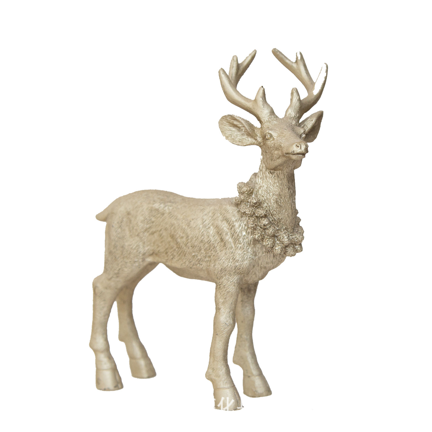 跨境电商田园仿真麋鹿树脂工艺品摆件金鹿装饰品