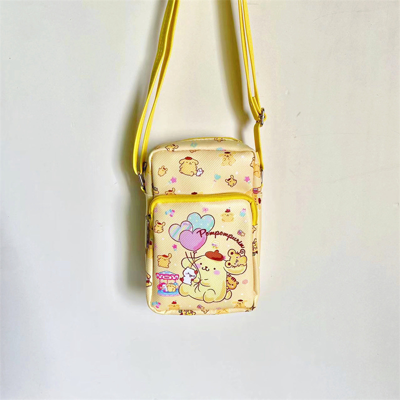 New Large Capacity Double-Layer Messenger Bag Cute Clow M Portable Change Key Storage Bag One Shoulder Phone Bag