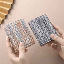 小钱包2023新款小众设计感学生韩版小清新卡包折叠零钱包女小迷你