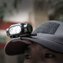 奈特科尔帽夹灯HA11头戴式户外夜跑跑步专用AA干电池5号新款头灯