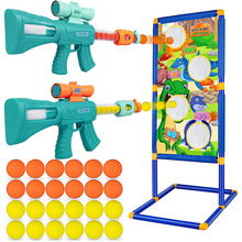 空气动力软弹枪 标靶射击 儿童竞技游戏 男孩玩具枪模型