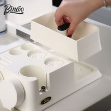 Bincoo多功能咖啡压粉底座意式布粉器具收纳敲渣盒手柄架51/58mm