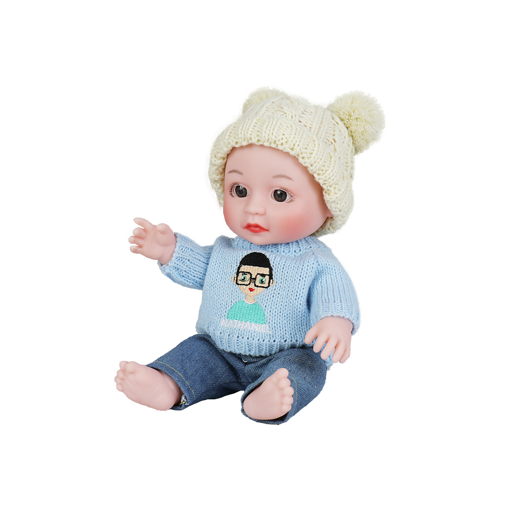 礼盒套装娃娃玩具男女孩可爱抱睡安抚仿真婴儿软胶洋娃娃玩偶公仔