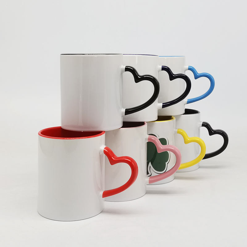 Color Sublimation Cup Ceramic Mug Inner Color Coated Cup Double Color Sublimation Mug Wholesale Color Cup Blank Cup