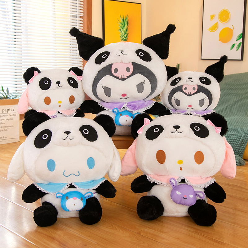 Transformation Panda Clow M Doll Pillow Cute Melody Cinnamon Dog Plush Toy Children's Ragdoll Gift