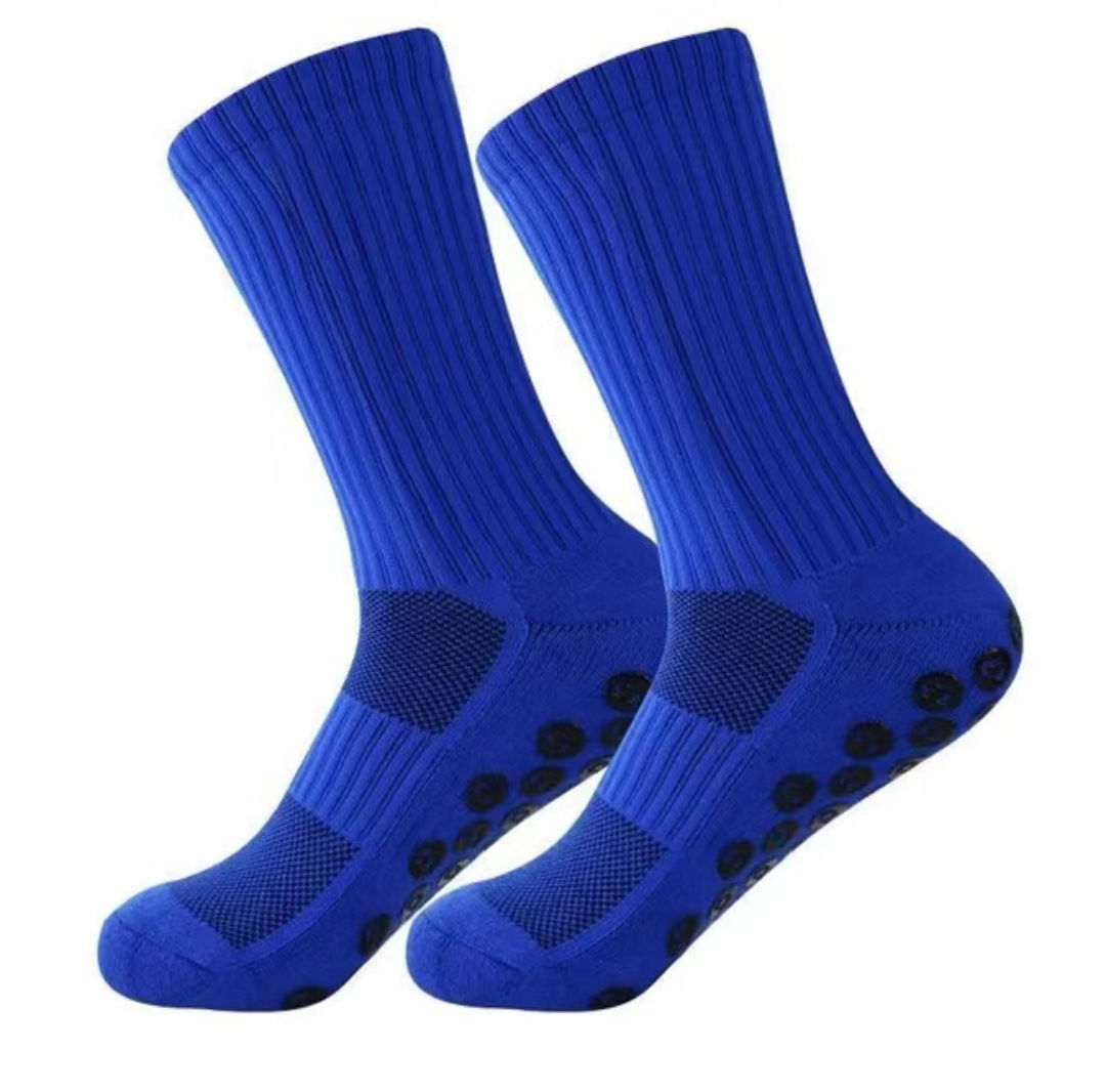 Athletic Socks Men Thick Towel Bottom Men's Mid-Calf Glue Dispensing Non-Slip Soccer Socks Basketball Socks Athletic Socks Wholesale