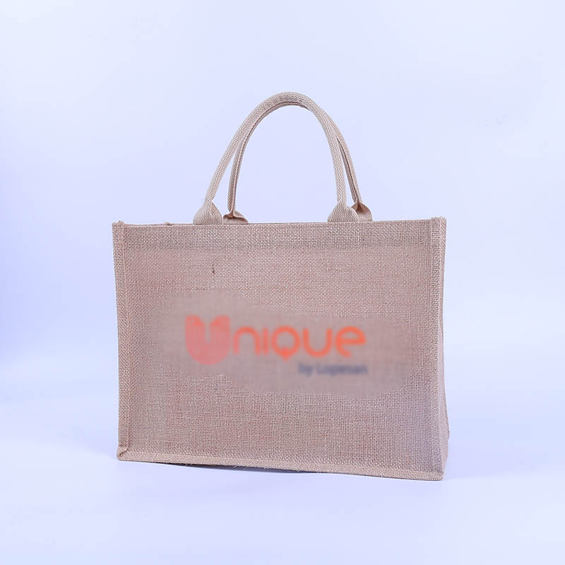 Factory Customized Portable Sack DIY Gift Gunnysack Shopping Jewelry Bracelet Linen Bag Printed Logo