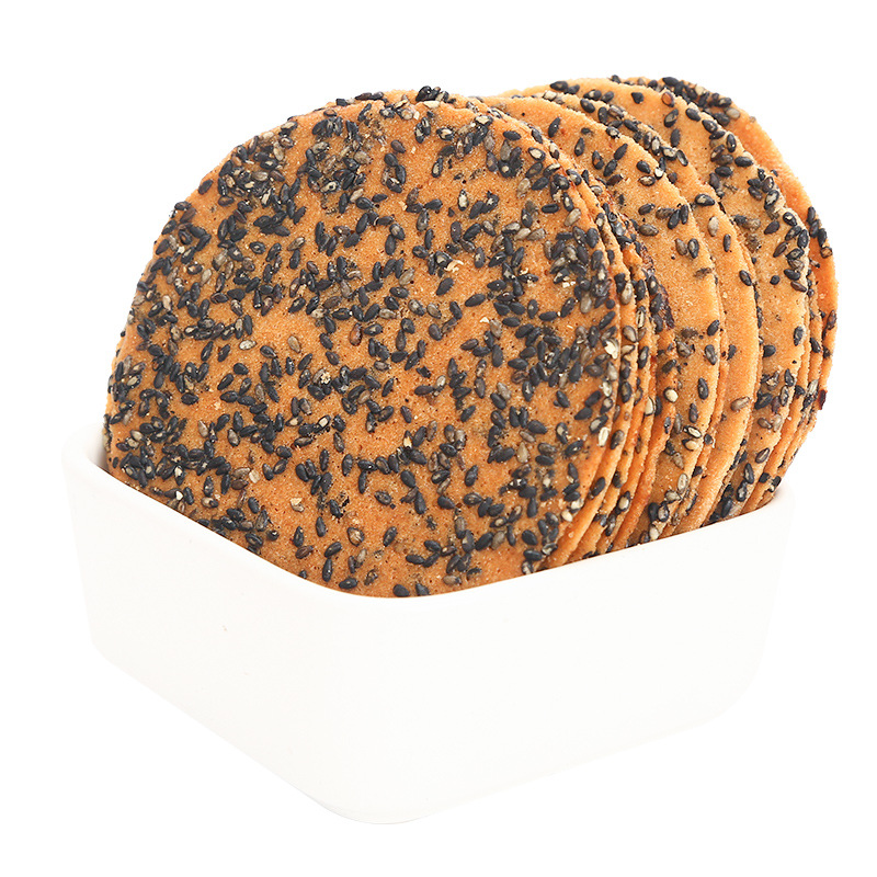 铁棍山药黑芝麻片饼干薄脆饼整箱散装煎饼脆零食小吃休闲食品薄饼