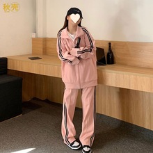 运动套装女春秋潮学生韩版宽松显瘦时尚网红休闲两件套跑步服