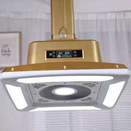 经典款直排式吸烟灯麻将机净化器抽烟机棋牌室二手烟外排管道除烟