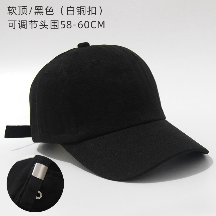 Foreign Trade Cross-Border Hat Baseball Cap Soft Top Unlined Peaked Cap Men's Dome Sun Protection Sun Hat Embroidered Logo